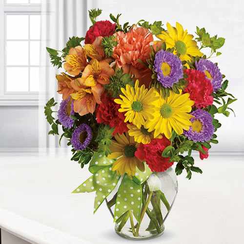 Beautiful Bouquet of Cheerful Flowers