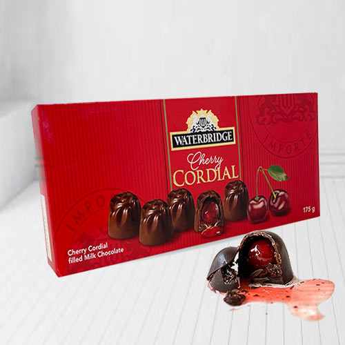 Delicious Cherry Cordials Chocolates in a Box